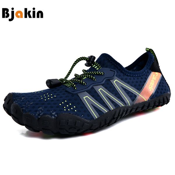 

sneakers water shoes men minimalist shoes outdoor beach upstream aqua quick dry sea diving swimming barefoot blue