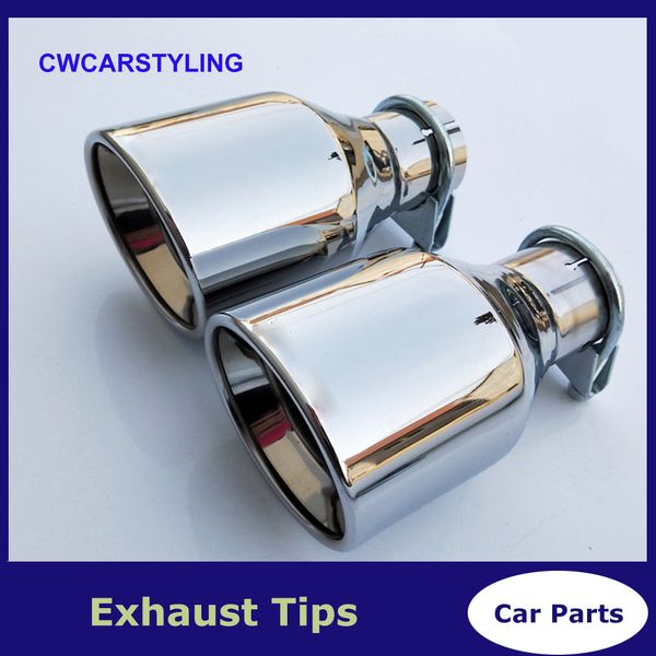 

1pcs inlet 57mm outlet 102mm stainless car car exhaust tip tailpipe car-styling exhaust muffler tip ak