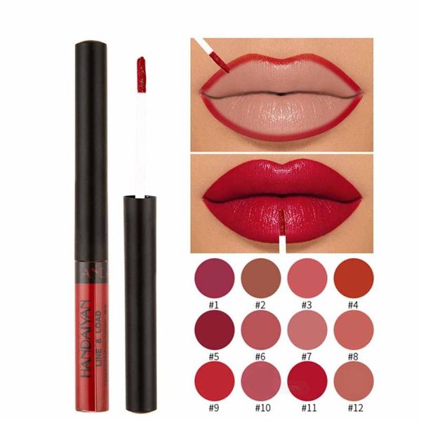 

12 colors matte lipliner pencil waterproof natural lipliner long lasting nude lip liner pen pigment lips makeup cosmetics
