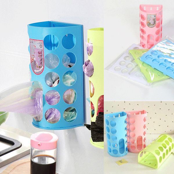 

Faroot 1pcs Plastic Carrier Bags Storage Dispenser Holder Organiser Shopping Rack Kitchen Bathroom Storage Box