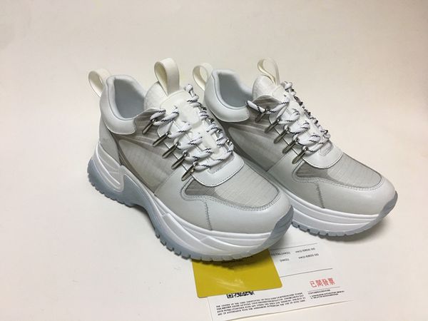 

2021 mens womens casual shoes sneakers genuine leather lace up black comfort pretty white dress 35-45