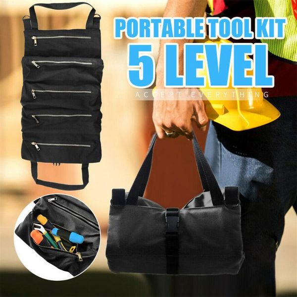 

roll tool roll multi-purpose tool up bag wrench pouch hanging storage bag fp8
