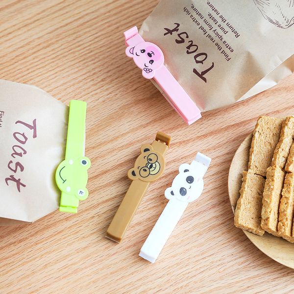 

2232 cartoon food bag seal up mix food fresh clip plastic bag snacks powdered milk bag seal mix 4 individual dress