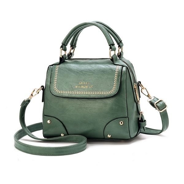 

women shoulder bags messenger bag fashionable flap hand bag pu leather rivet korean women crossbody handbags