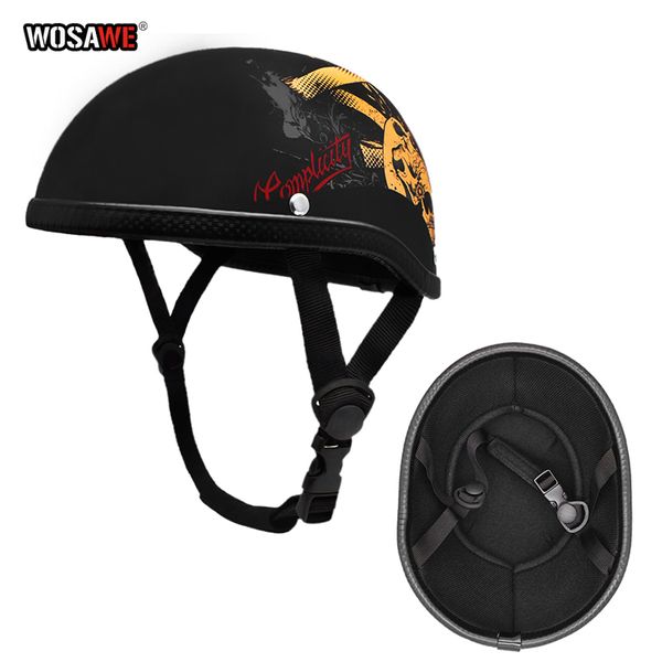 

motorcycle half helmet scooter vintage retro vintage visor earmuff ear protection helmet motobike half black