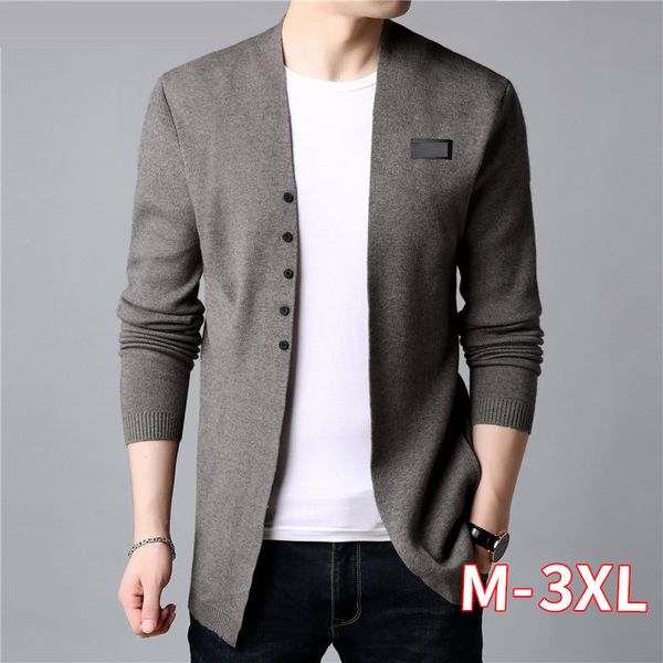 

cardigan men casual knitted cotton wool sweater men clothes 2019 autumn winter new mens sweaters and cardigans coat, White;black