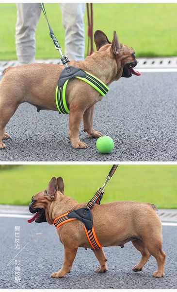 

2020 new comfortable outdoor training adjustable harness soft no pull pet vest dog pet leash and harnessÂ pet supplies