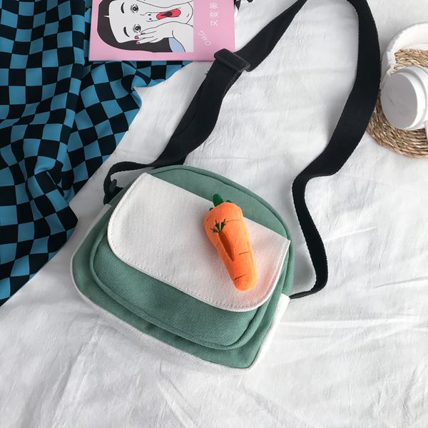 

fashion shoulder bag canvas radish messenger bag mobile phone student handbag crossbody bags for women 2019 bolso mujer