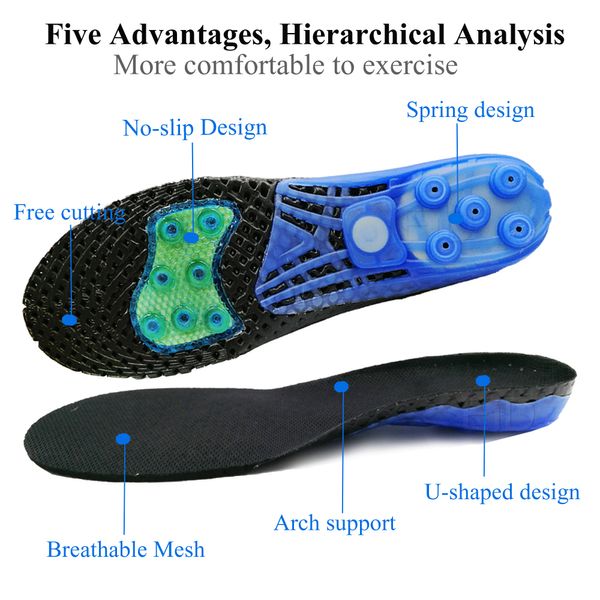 

Spring silicone Gel orthopedic shoes sole Insoles flat feet orthotic insoles arch support inserts Plantar Fasciitis,foot care