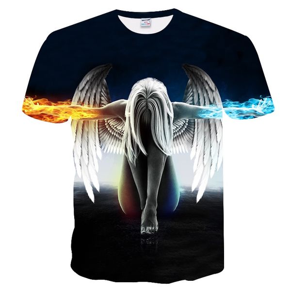 

new summer brand large size 3d head t-shirt man round collar short sleeve t-shirt men fashion t shirt short sleeves, White;black