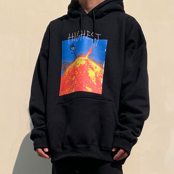 

version 19fw travis scott hoodies hitr sun hooded sweatshirt men women pullover casual street sweater long sleeve outdoor hoodies, Black