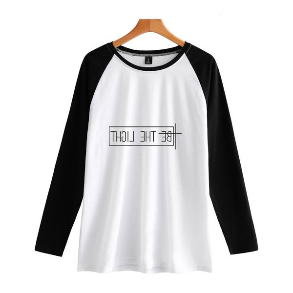 

hasta la real muerte be the light leisure time insert shoulder long sleeves shirt t shirts, Gray;blue