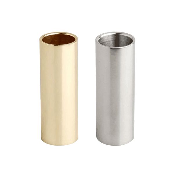 

durable 2 pieces stainless steel tone bar slide bars diy for guitar bass accessory