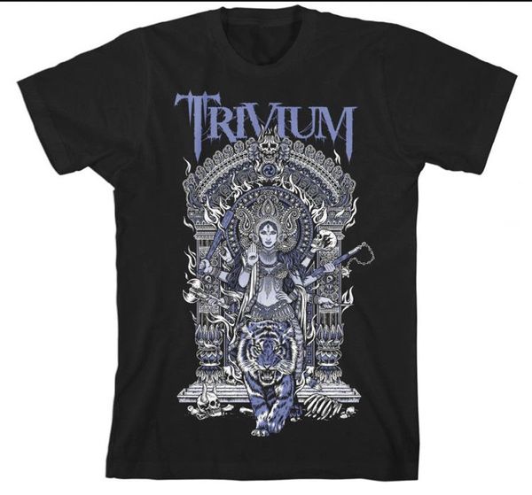 

t shirt printingcrew neck trivium durga s to 3x black t-shirt short-sleeve mens tee shirts, White;black