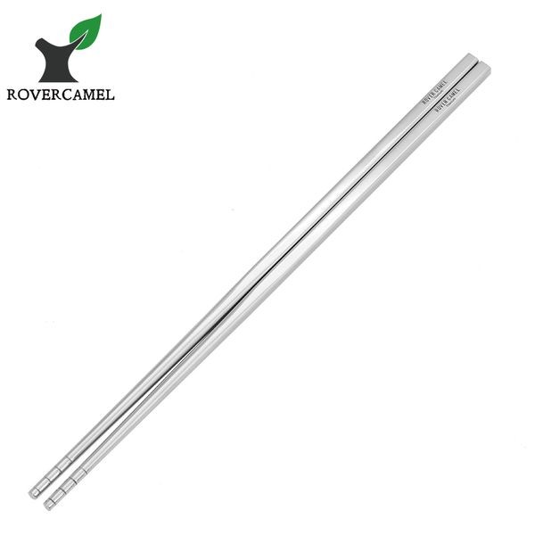 

rover camel pure titanium solid square polished chinese chopsticks ultralight eco-friendly chopsticks 230/220mm length option