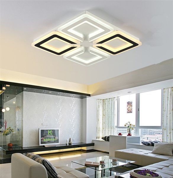 

современный минималистский водить квадратный потолочный светильник ультратонкий исследование личности акрилового спальня потолок лампа моды