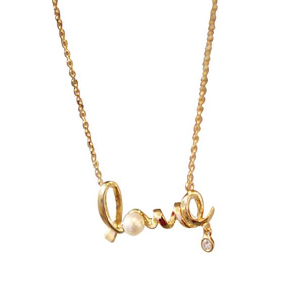 

письмо ожерелье золотое ожерелье бриллиантовая цепь мода ювелирные изделия заводская цена бесплатная доставка, Silver