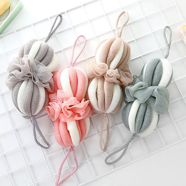 

bath shower sponge exfoliating mesh brush pouf bath shower ball sponge clean dropshipping apr19