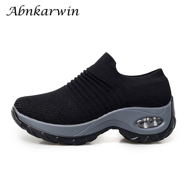 

sock sneaker women running shoes for height increasing sport woman breathable mesh female black zapatillas mujer deportiva 35-42