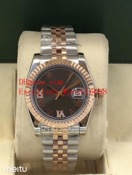 

14 горячие продаем унисекс часы 36 мм 126233 178273 179163 179173 279173 179171 сапфировое стекло дата азии 2813 автоматические механические, Slivery;brown