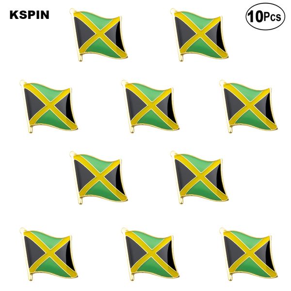 

jamaica flag lapel pin flag badge brooch pins badges, Gray