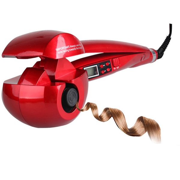 

new automatic lcd anti-scalding curling iron hair heating curler wand styling tools styler curl iron ceramic curlers spiral wxb