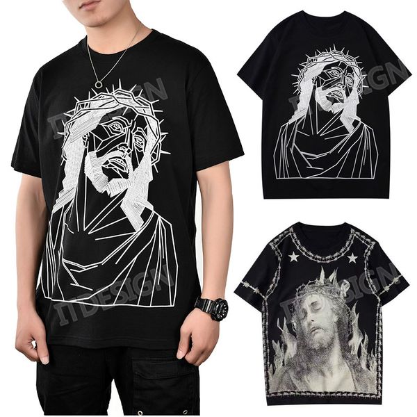 

men's printed comfortable tee man s/s popular black color trim fit short cotton t-shirt men, White;black