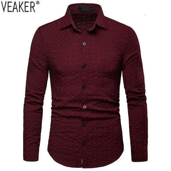 

2019 nieuwe mannen effen kleur растровая рубашка mannen lange mouwen slim fit повседневные рубашки mannelijke business shirt топы s-2xl, White;black