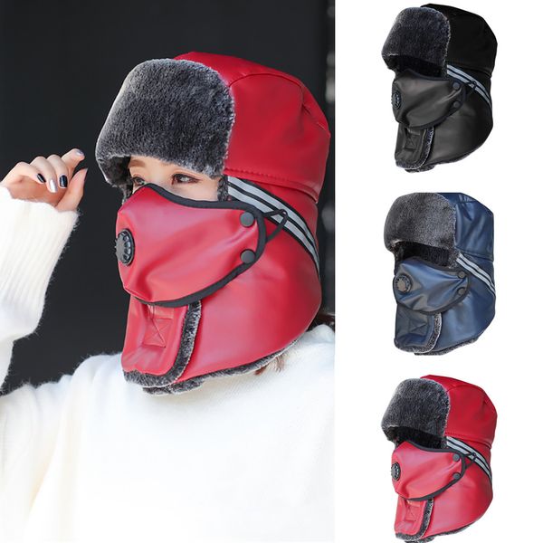 

2019 winter thicken hat hunting hat for men and women ear warm warm winter hats for women czapka zimowa selling, Blue;gray