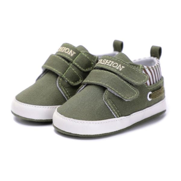 

toddler baby boys girls shoes canvas cotton solid first walkers newborn soft sole anti-slip sneakers canvas crib shoes ##5