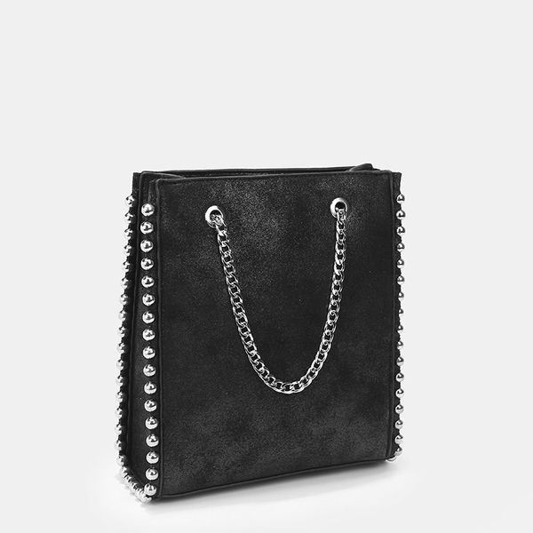 

2019 autumn and winter new rivet shopping bag tote women bag fashion shoulder ladies chain handbag purses