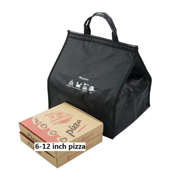 

takeaway cooler bag fast pizza cake delivery thermo ice bag waterproof oxford aluminum foil refrigerated insulation box