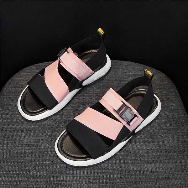 

lucyever, sandalias deportivas para mujer, sandalias planas de verano con plataforma y punta abierta, sandalias de playa al aire libre para, Black