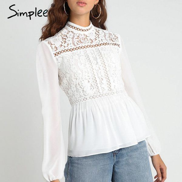 blusas blancas con encaje