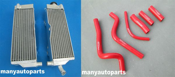 

aluminum radiator & red hose for cr500r cr500 1991-2001 1992 1993 1994 1995 96