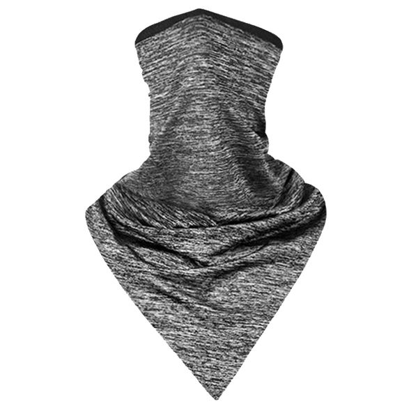 

ice silk variety magic show turban outdoor sport running sunscreen scarf, Black