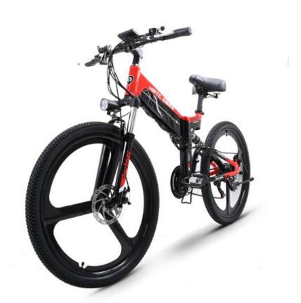 

26inch folding electric mountain bicycle 48v 400w high speed ebike removable lithium battery travel assisted electric bike