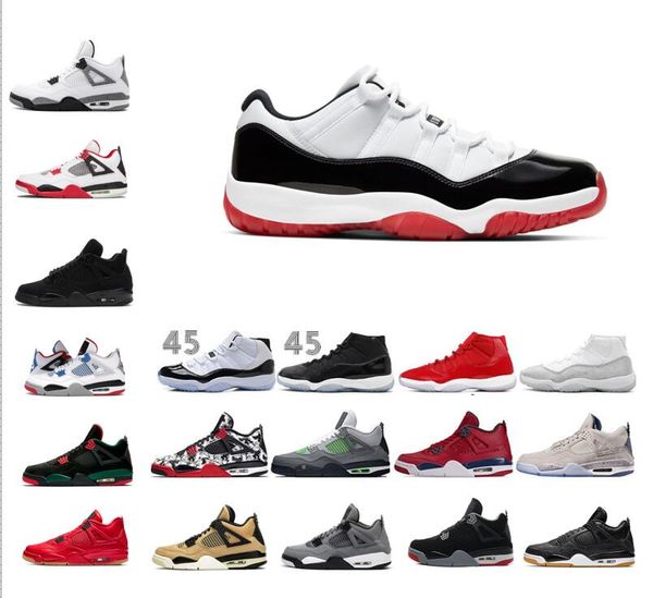 

2020 low concord bred 11 11s space jam bred varsity red concord man and woman basketball shoes 11s sneaker 4 black cat