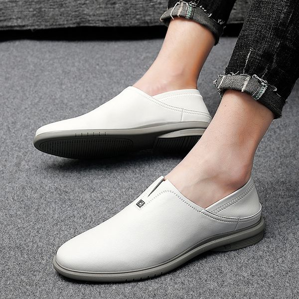 

2019 men leather shoes man business dress classic style flats brown black lace up pointed toe shoe for men oxford shoes big size