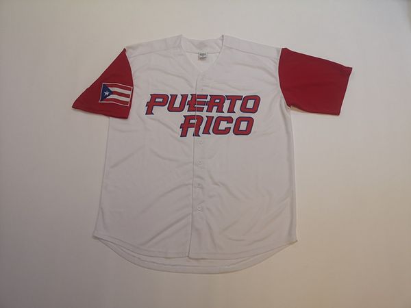 

men's Puerto Rico 2017 World Classic Baseball Jersey white S-XXXL