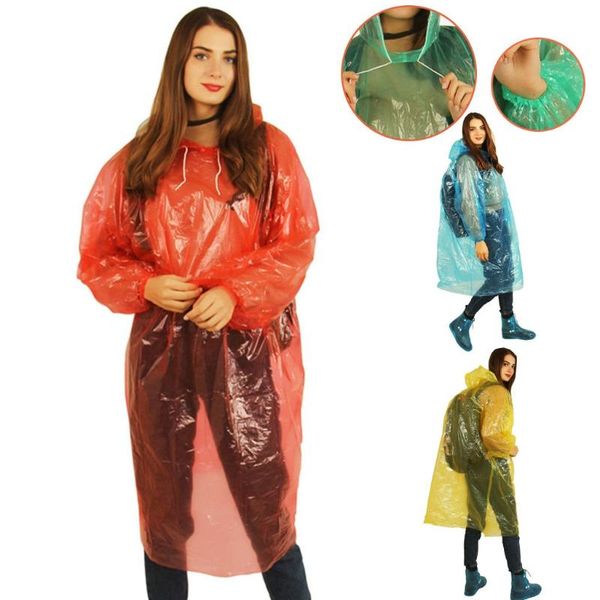 

raincoat emergency waterproof disposable raincoat protective blouse hooded prevents splashing body random ap5, Black;red