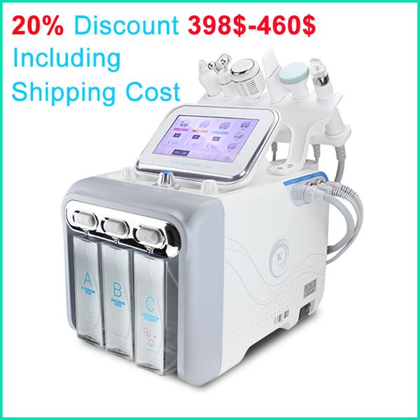 

Portable 6 in 1 hydro dermabra ion microdermabra ion micro current face tightening kin rejuvenation facial blackhead removal acne removal