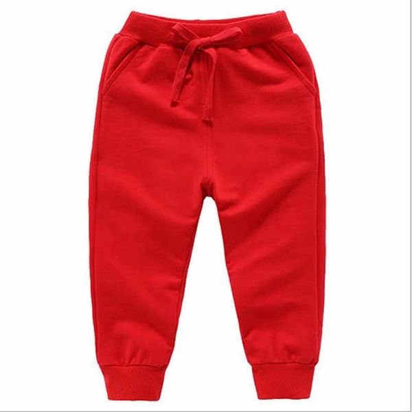

Spring Boys Elastic Loose Pants Colored Sports Pants For Girls Children Sweatpants Kids Trousers 2-12Y Baby Clothing Top-Quality