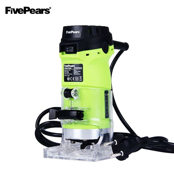 

fivepears 6mm and 1/4" woodworking trimmer tool 550w power electric router for woodwork with european plugs ent
