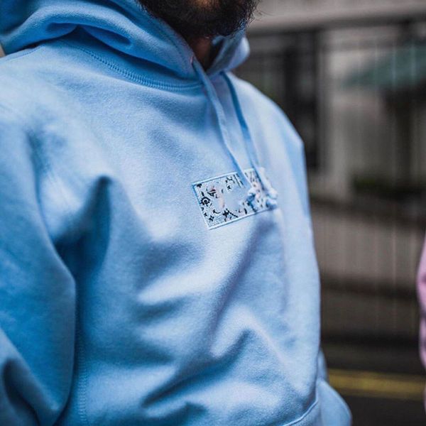 

designer box logo mens women hoodies luxury men women couples hooded sweatshirt mens pullover sweat size s-xl, Black