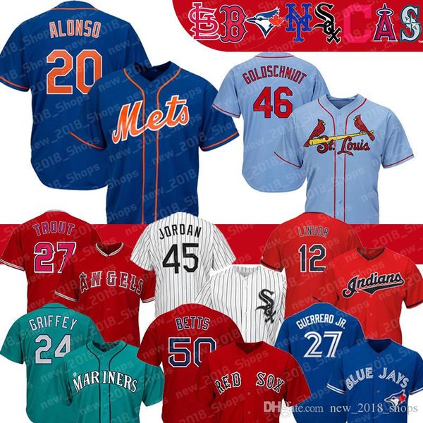 

Pete Alonso Paul Goldschmidt Vladimir Guerrero Jr Mookie Betts Mike 27 Trout Ken Griffey Jr Francisco Lindor Michael Cardinals Mets Anaheim