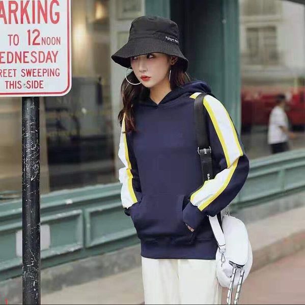 

new arrival designer womens hooodie brand long sleeves round neck fashion casual men womens winter autumn hoody size s to 2xl #, Black