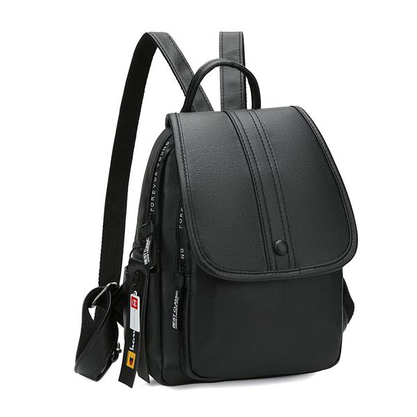 

women's bag new style korean-style pu soft leather backpack casual versatile school bag large capacity hand backpack