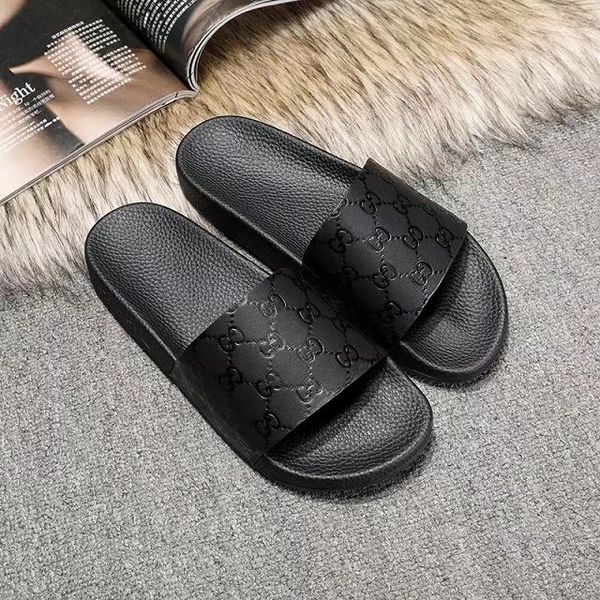 

NEW Europe Brand Fashion woman and men striped sandals Scuffs causal Non-slip summer huaraches slippers flip flops slipper with box 2019