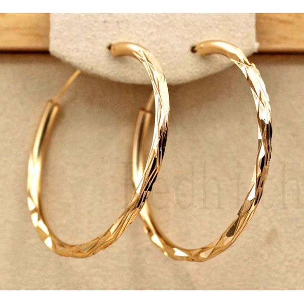 

trendy large hoop earrings for women gold filled geometry concave and convex women pageant earrings fashion jewelry, Golden;silver